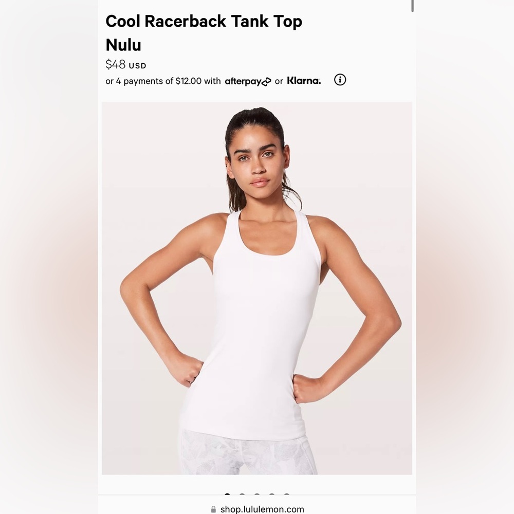 Lululemon Cool Racerback Tank Top Nulu